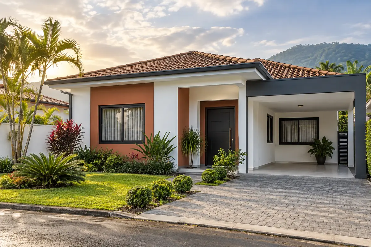 Pintura residencial externa de casa térrea em Joinville